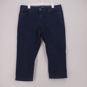 Bandolino Straight Leg Jeans 22" inseam Dark Wash Women's Size 16